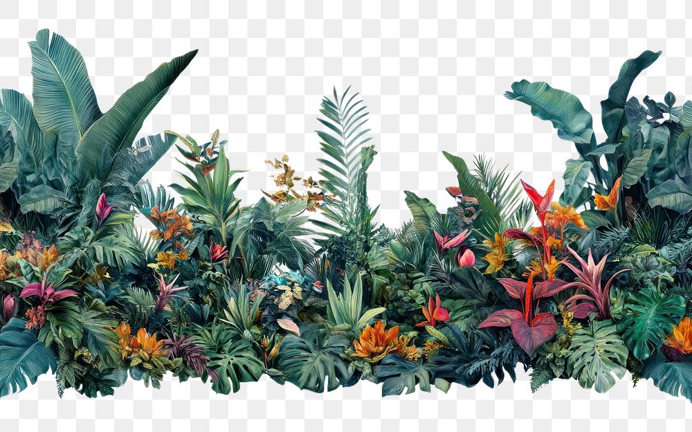 PNG Tropical Jungle borders jungle | Free PNG - rawpixel