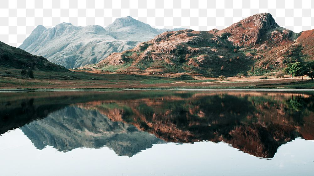 Nature landscape png border, transparent background