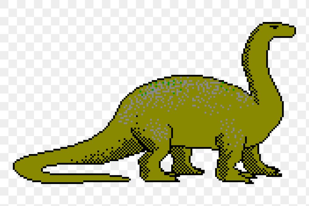 Dinosaur png sticker, extinct animal illustration on transparent background. Free public domain CC0 image.