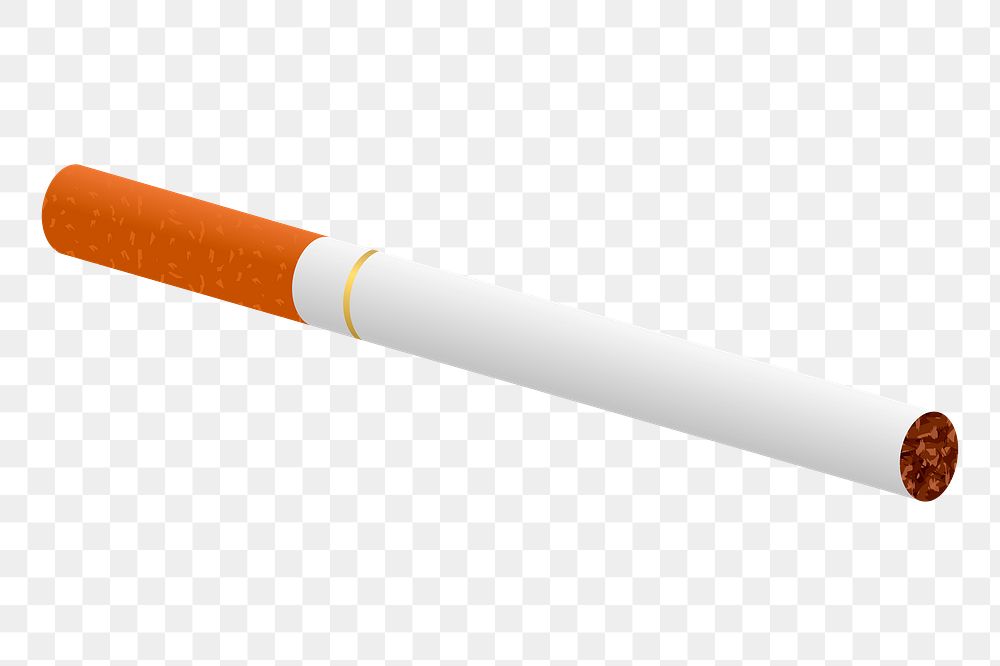 Cigarette png sticker, object illustration on transparent background. Free public domain CC0 image.