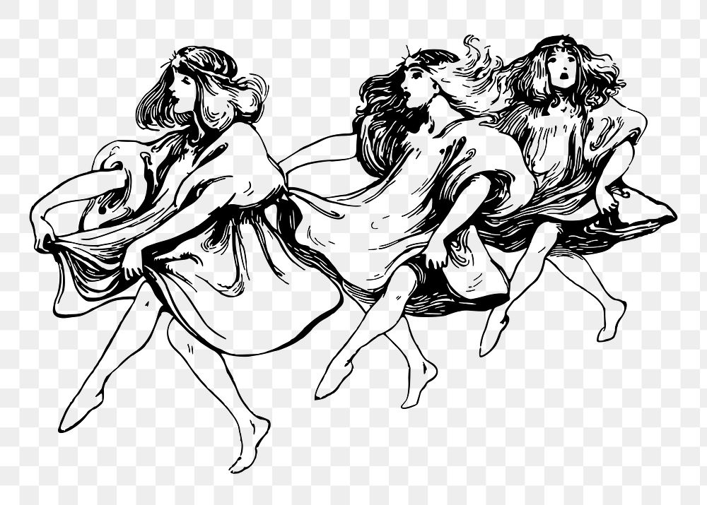 Dancer png sticker illustration, transparent background. Free public domain CC0 image.