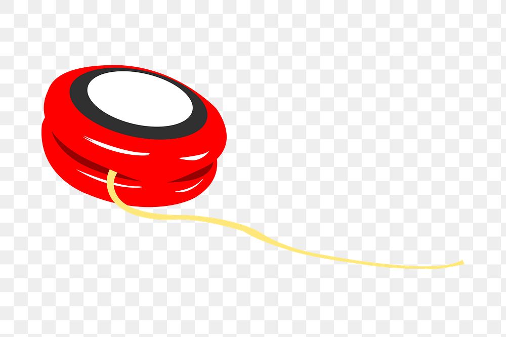 Yo-yo toy png sticker, object illustration on transparent background. Free public domain CC0 image.