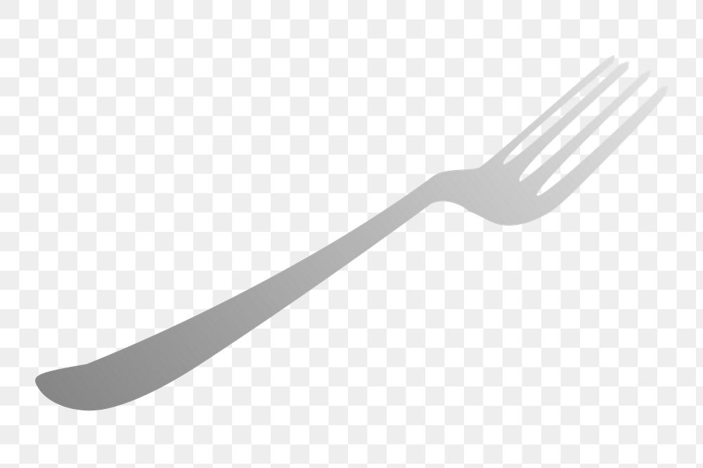Fork png sticker, utensil illustration on transparent background. Free public domain CC0 image.