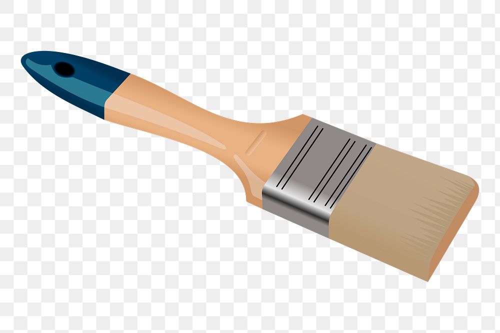 Paintbrush png sticker illustration, transparent background. Free public domain CC0 image.