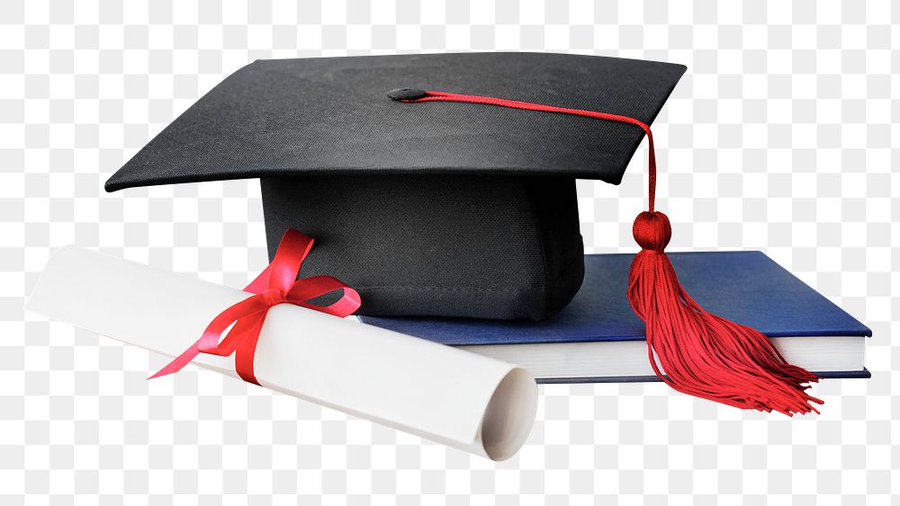 Graduation cap png sticker, education image on transparent background