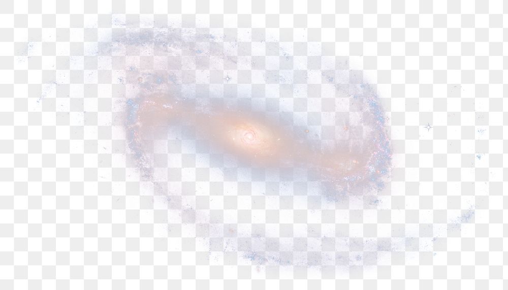 Spiral galaxy png sticker, space aesthetic on transparent background