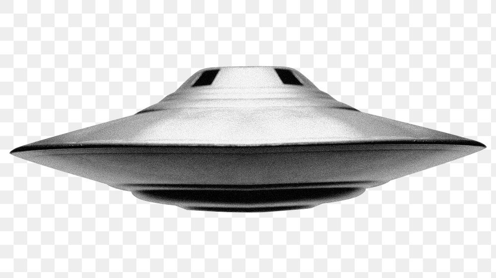 UFO png sticker, transparent background