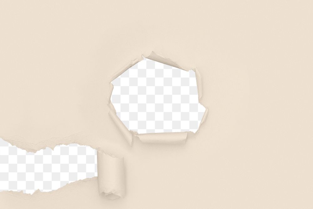 Paper hole png overlay, transparent design