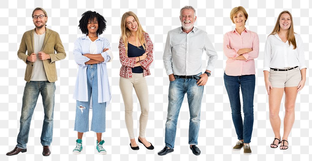 Casual people png sticker, transparent background