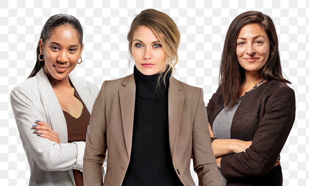 Women in business png sticker, transparent background