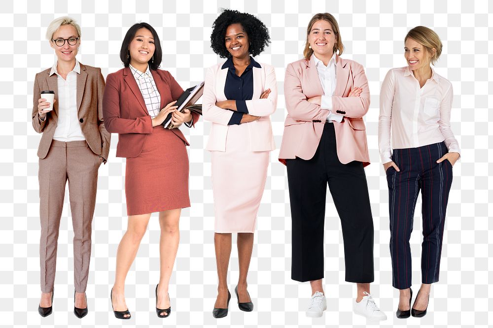 Successful business women png sticker, transparent background