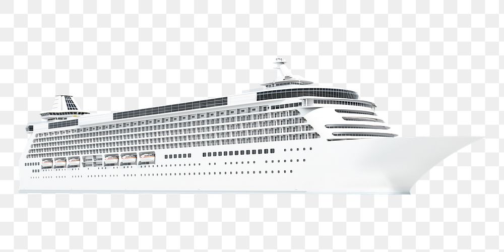 Cruise ship png sticker, vehicle image on transparent background