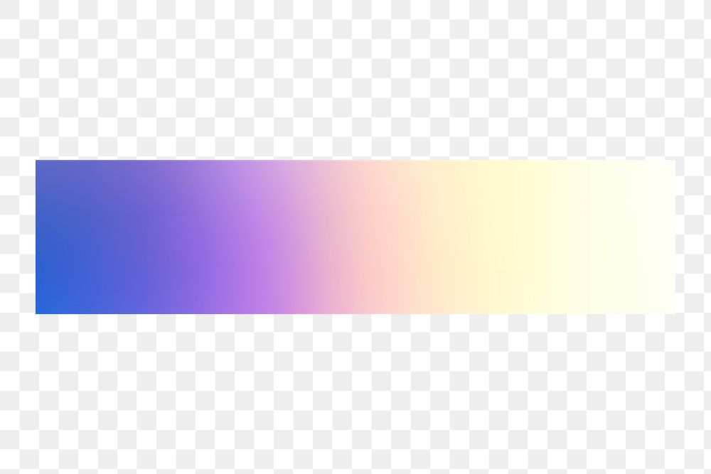 Purple gradient png bar sticker, holographic color transparent background