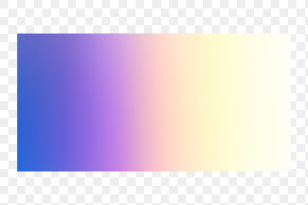 Purple gradient png bar sticker, holographic color transparent background