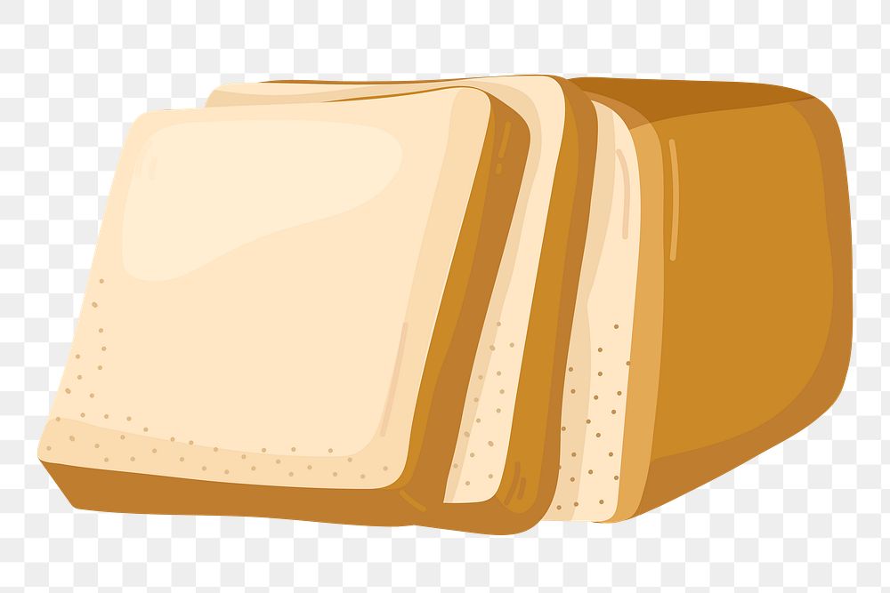 Bread png sticker, cute illustration, transparent background