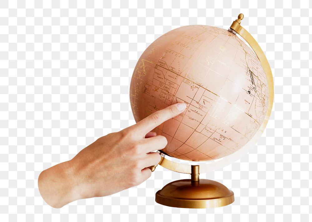 Globe png sticker, educational tool image on transparent background