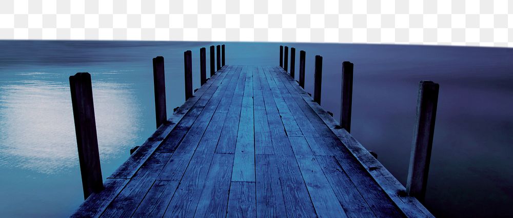 Lake boardwalk png border,  travel aesthetic, transparent background