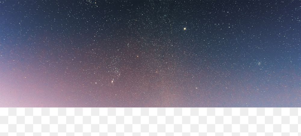 Night sky png border, transparent background