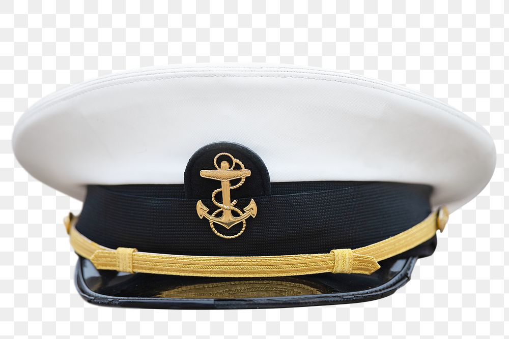 Navy cap png sticker, military uniform cut out, transparent background