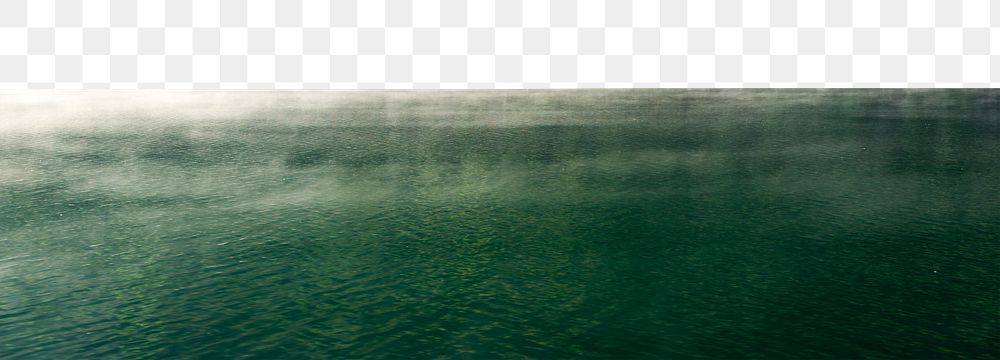 Lake water png border, transparent background