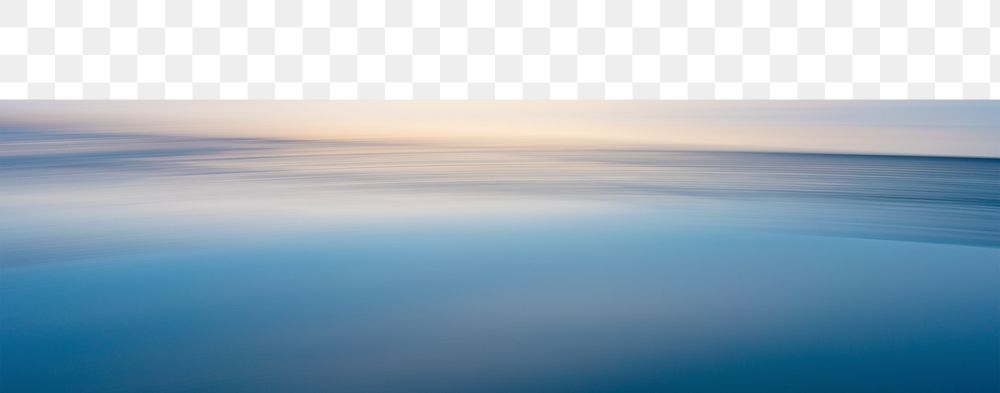 Blue ocean png border, transparent background