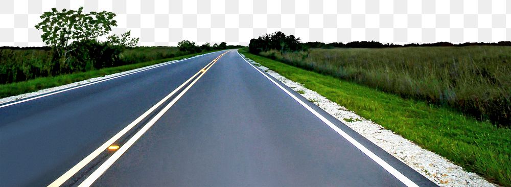 Aesthetic road png border, travel, transparent background