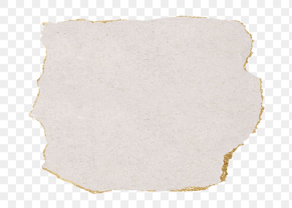Ripped paper png cut out collage element on transparent background