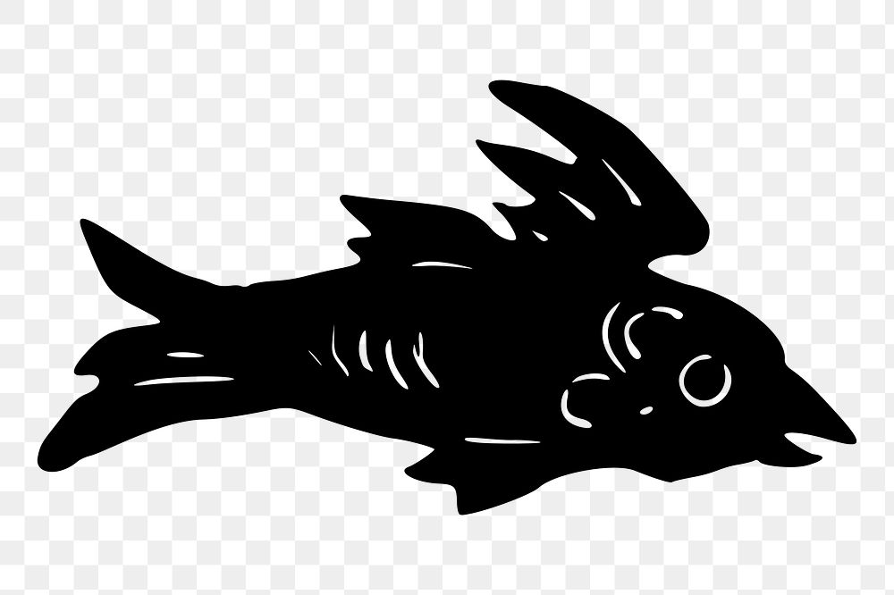 Fish png sticker illustration, transparent background. Free public domain CC0 image.