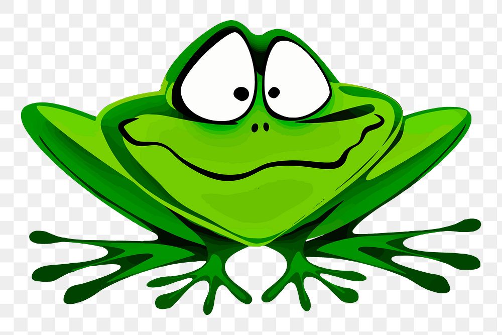 Frog png sticker, animal illustration, transparent background. Free public domain CC0 image