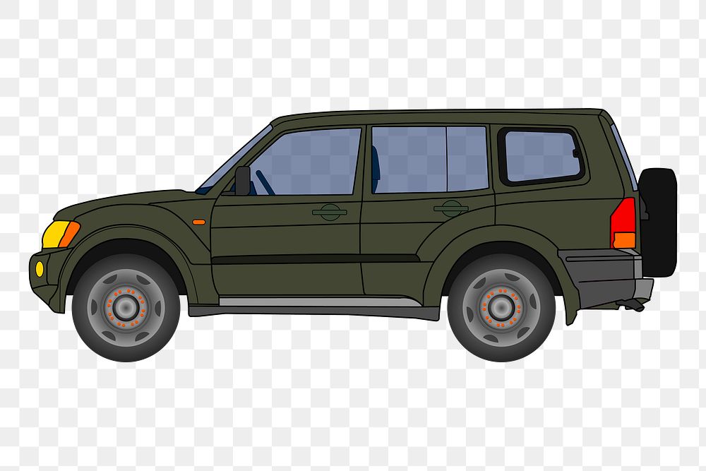 off-roader png sticker, transparent background. Free public domain CC0 image.