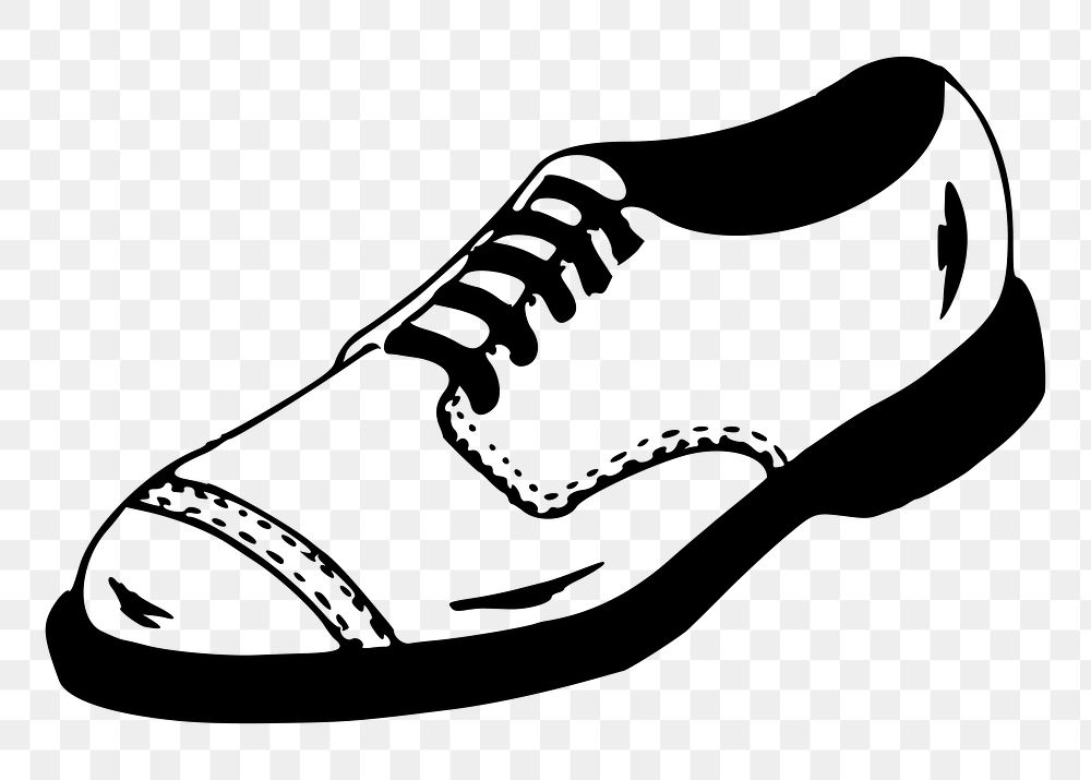 Men's shoe png sticker, transparent background. Free public domain CC0 image.