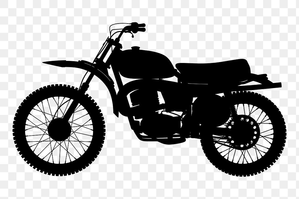 Motorbike  png sticker, transparent background. Free public domain CC0 image.