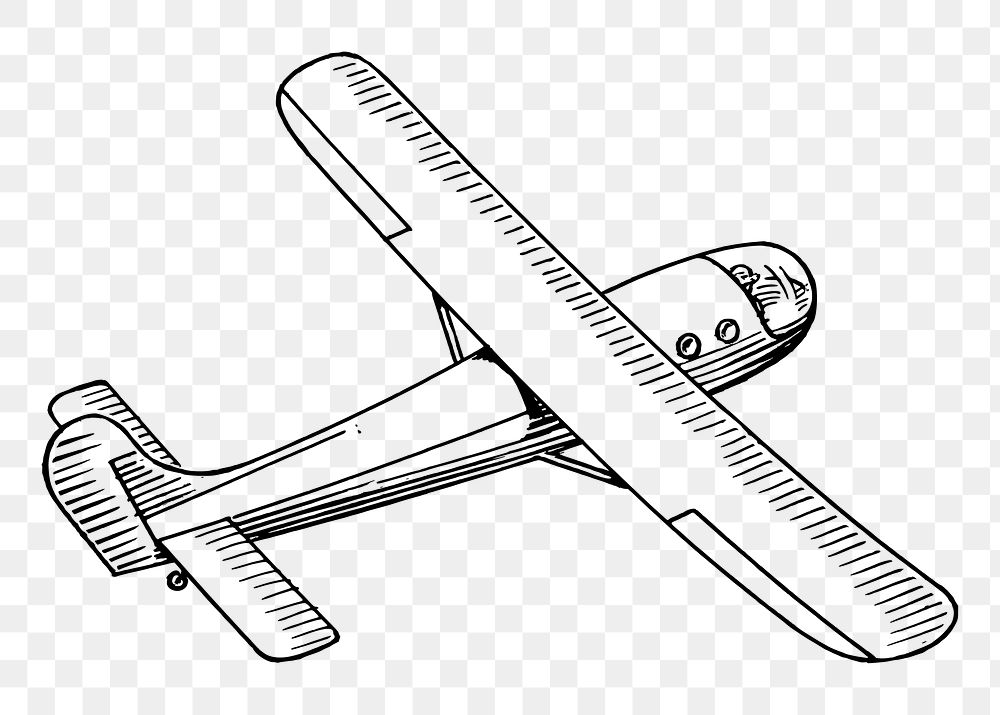 Airplane png sticker, transparent background. Free public domain CC0 image.