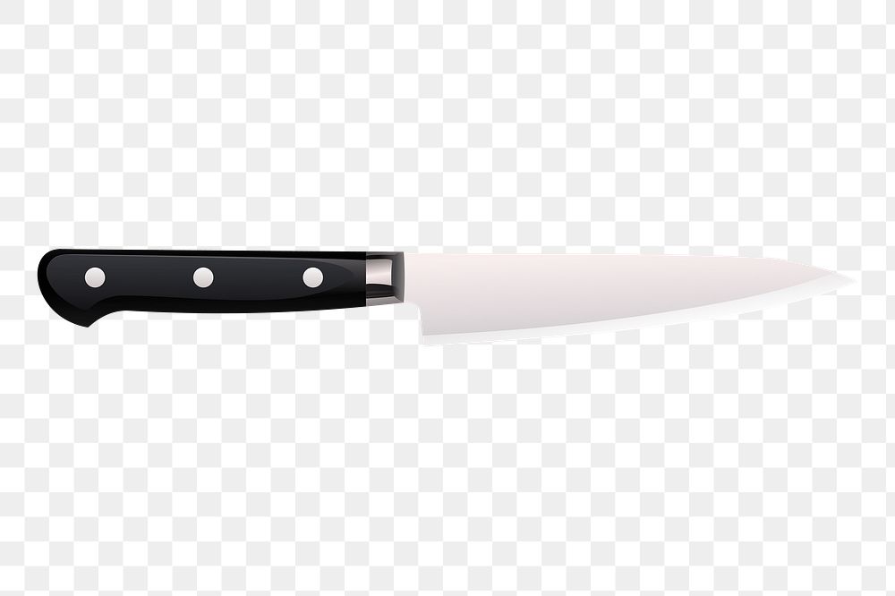 Kitchen knife png sticker, illustration, transparent background. Free public domain CC0 image