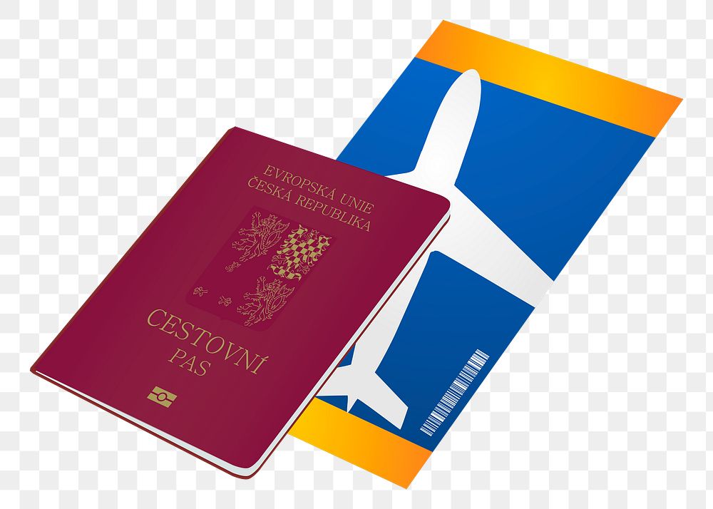 Passport png sticker illustration, transparent background. Free public domain CC0 image.