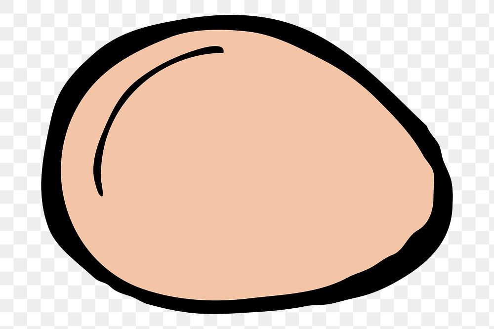 Egg png sticker food illustration, transparent background. Free public domain CC0 image.