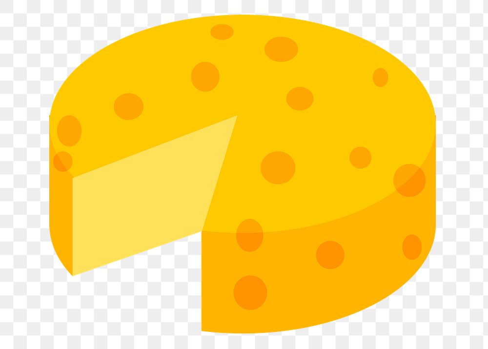 Cheese  png sticker, transparent background. Free public domain CC0 image.