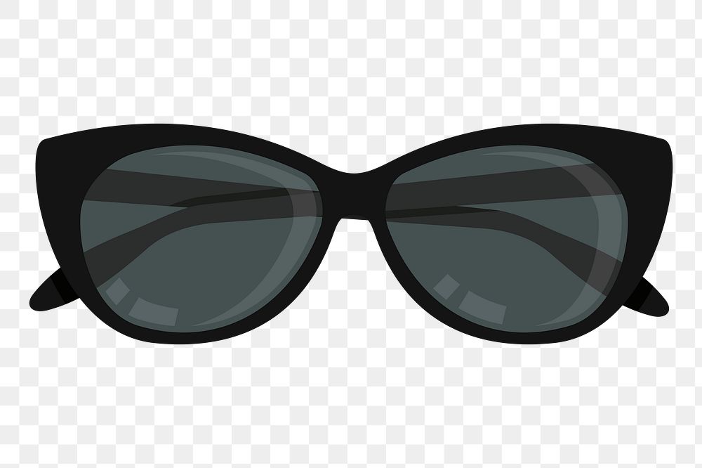 Sunglasses png sticker, transparent background. Free public domain CC0 image.