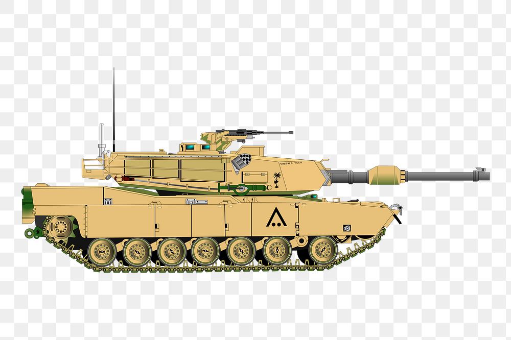 Tank png sticker, transparent background. Free public domain CC0 image.