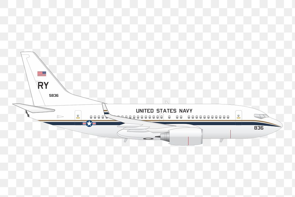 USA navy plane png sticker transportation illustration, transparent background. Free public domain CC0 image.