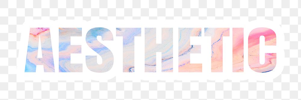 Aesthetic png, beautiful cotton candy marble design in transparent background