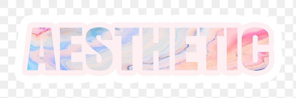 Aesthetic png, beautiful cotton candy marble design in transparent background