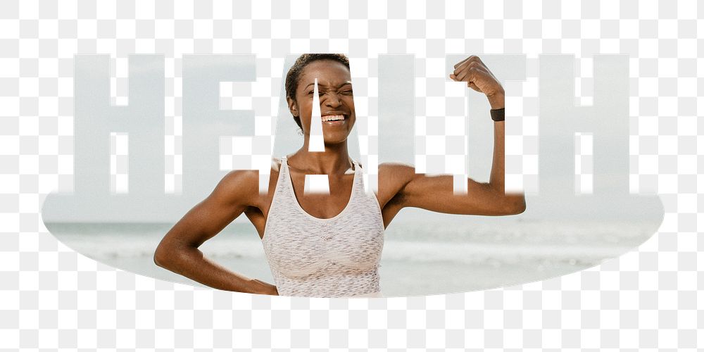 Health  png word sticker on transparent background 