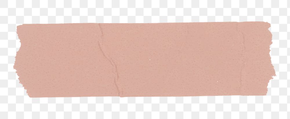 Pink washi tape png sticker, torn paper, transparent background