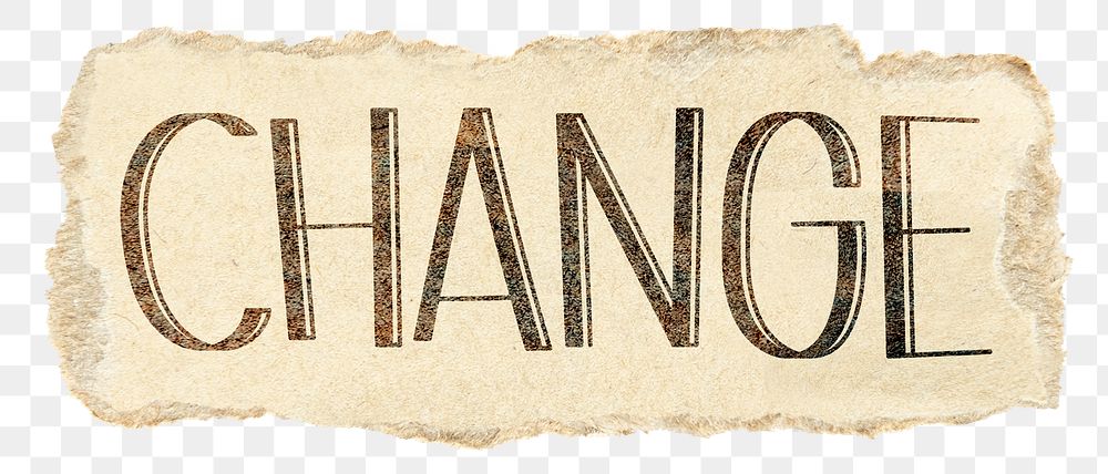 Change png word sticker typography, transparent background