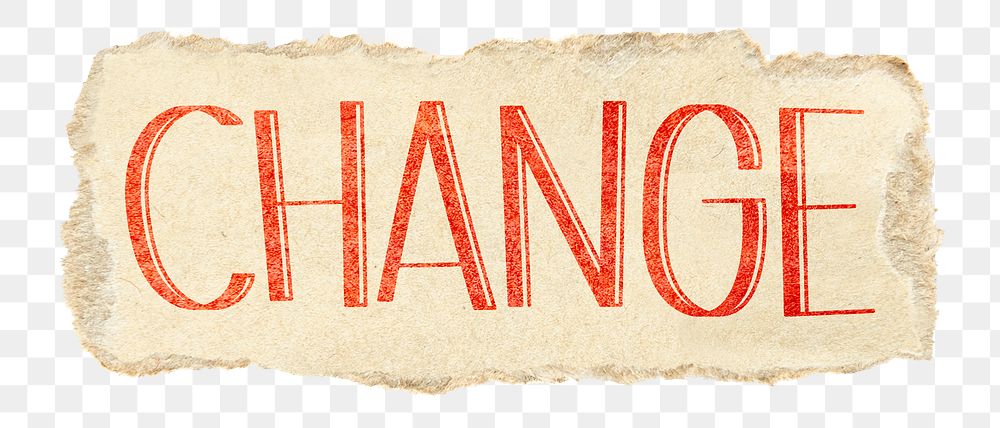 Change png word sticker typography, transparent background