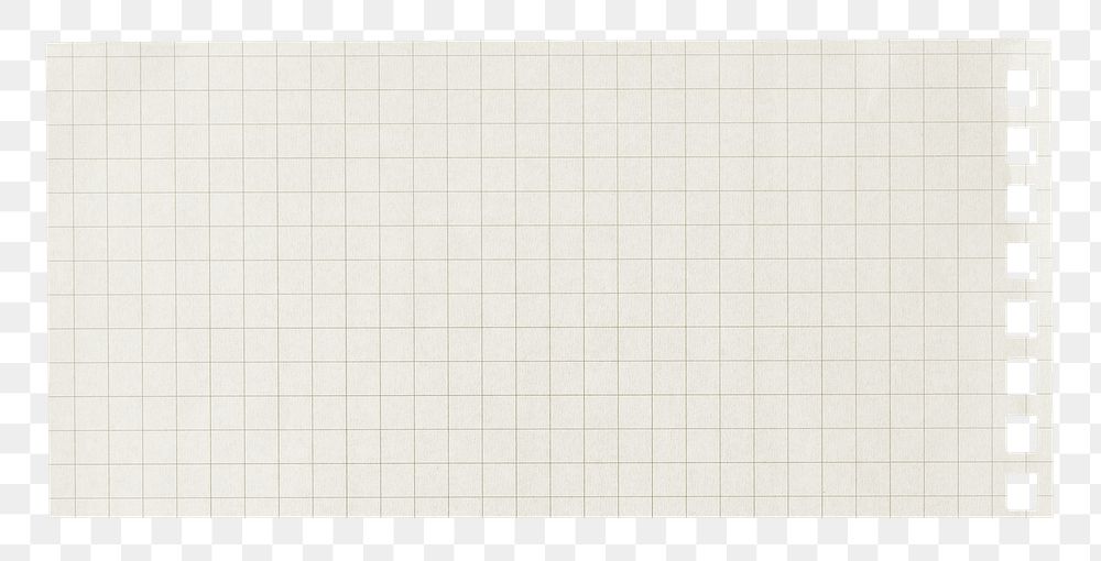 Classic ruled note png paper scrap with copy space