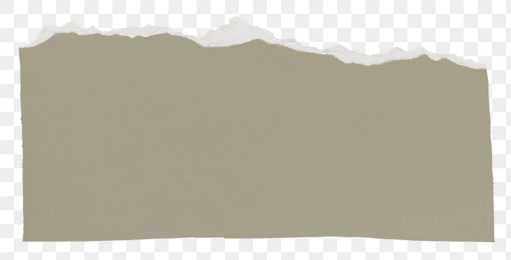 Green ripped paper png scrap note with copy space
