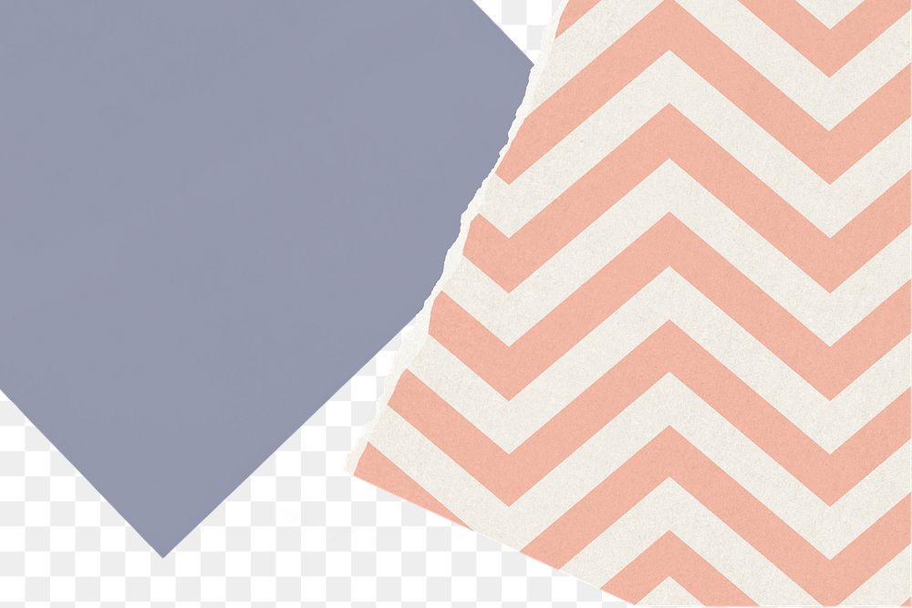 Cute pastel png torn paper, transparent background