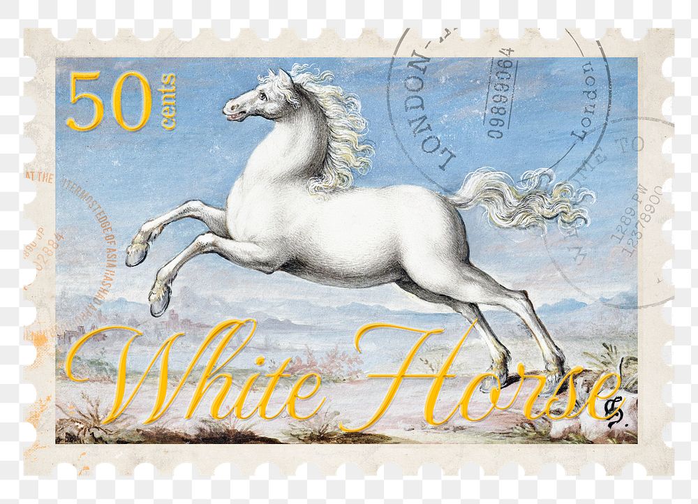Joris Hoefnagel painting, png postage stamp, transparent background, remixed by rawpixel